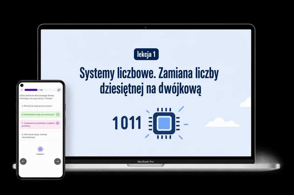Aplikacja na laptopie i telefonie
