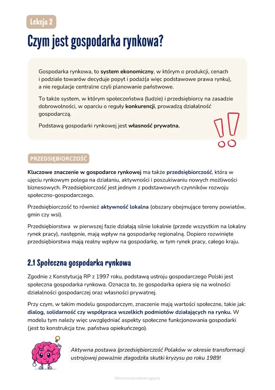 Notatka kursu biznes i zarządzanie, strona 1