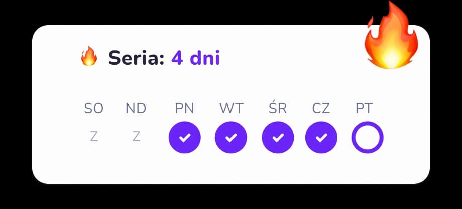 Seria dni nauki z rzędu