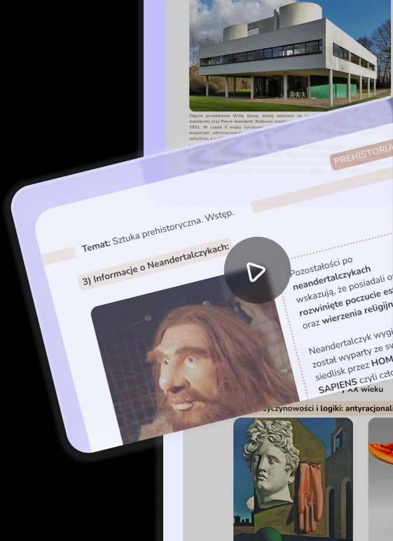 Lekcja wideo w aplikacji