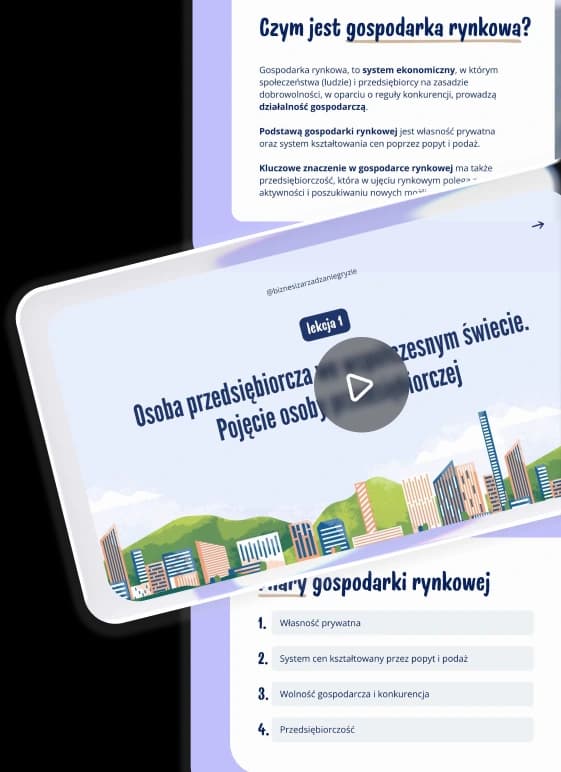 Lekcja wideo w aplikacji