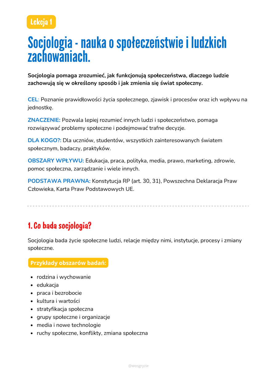 Notatka kursu WOS – strona 1
