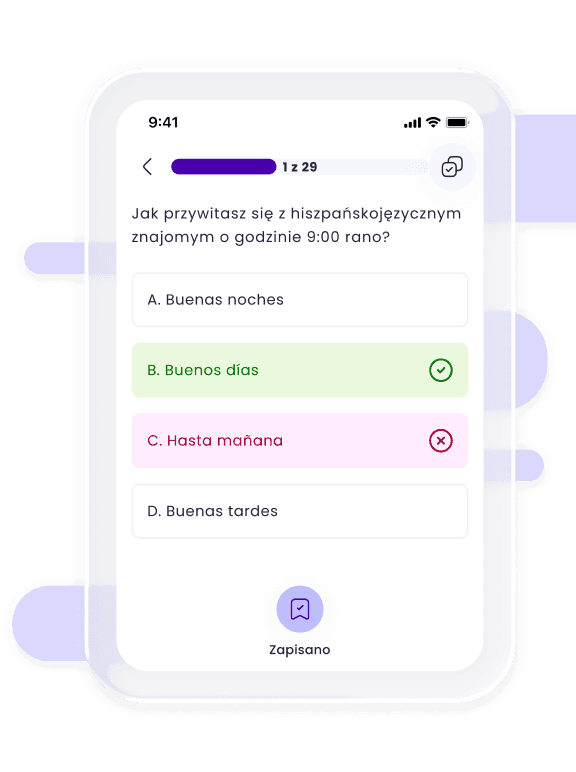 Interaktywne zadania w aplikacji