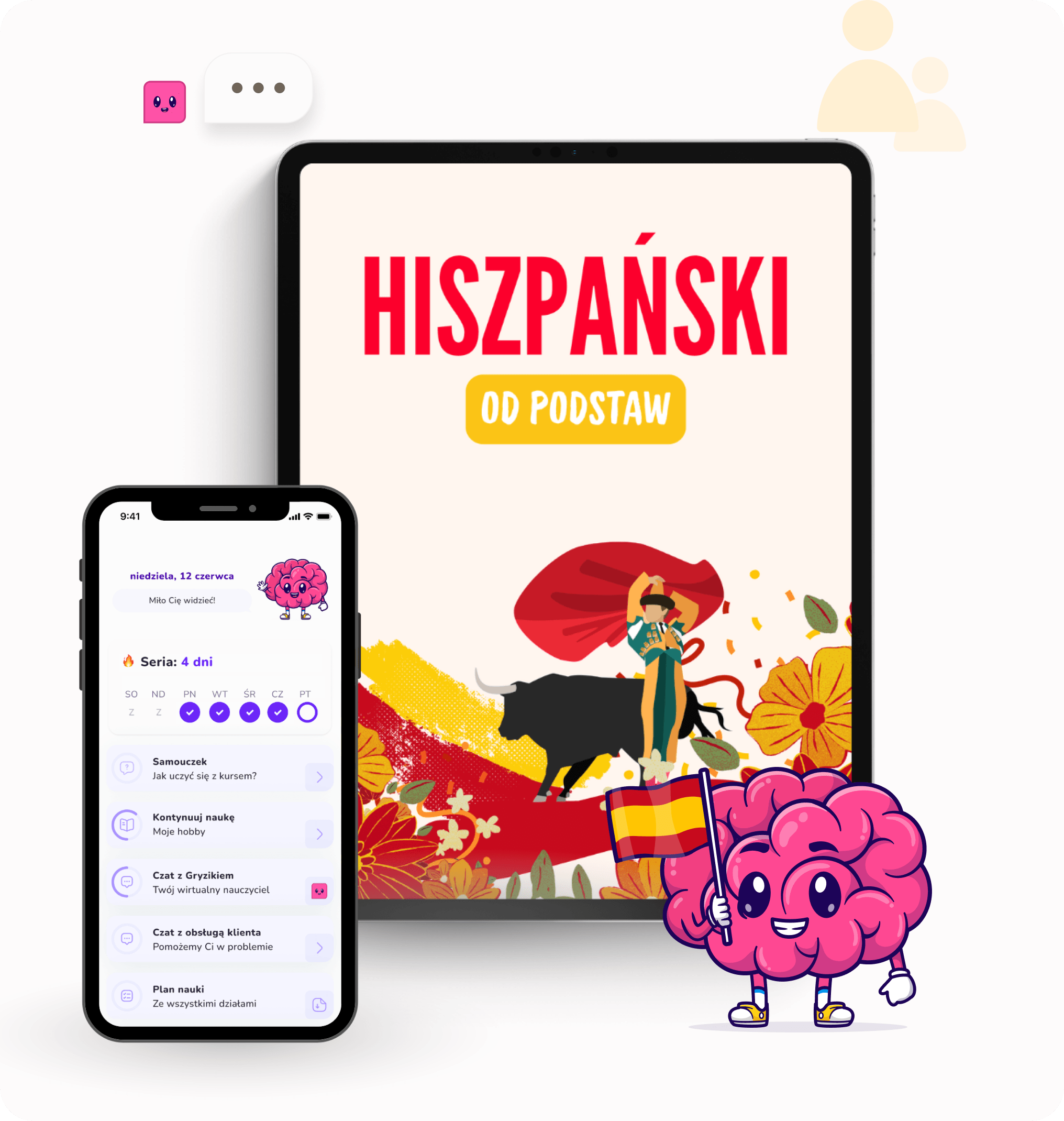 Kurs języka hiszpańskiego – aplikacja Nauka Gryzie