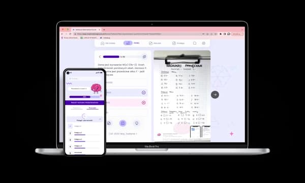 Aplikacja na laptopie i telefonie
