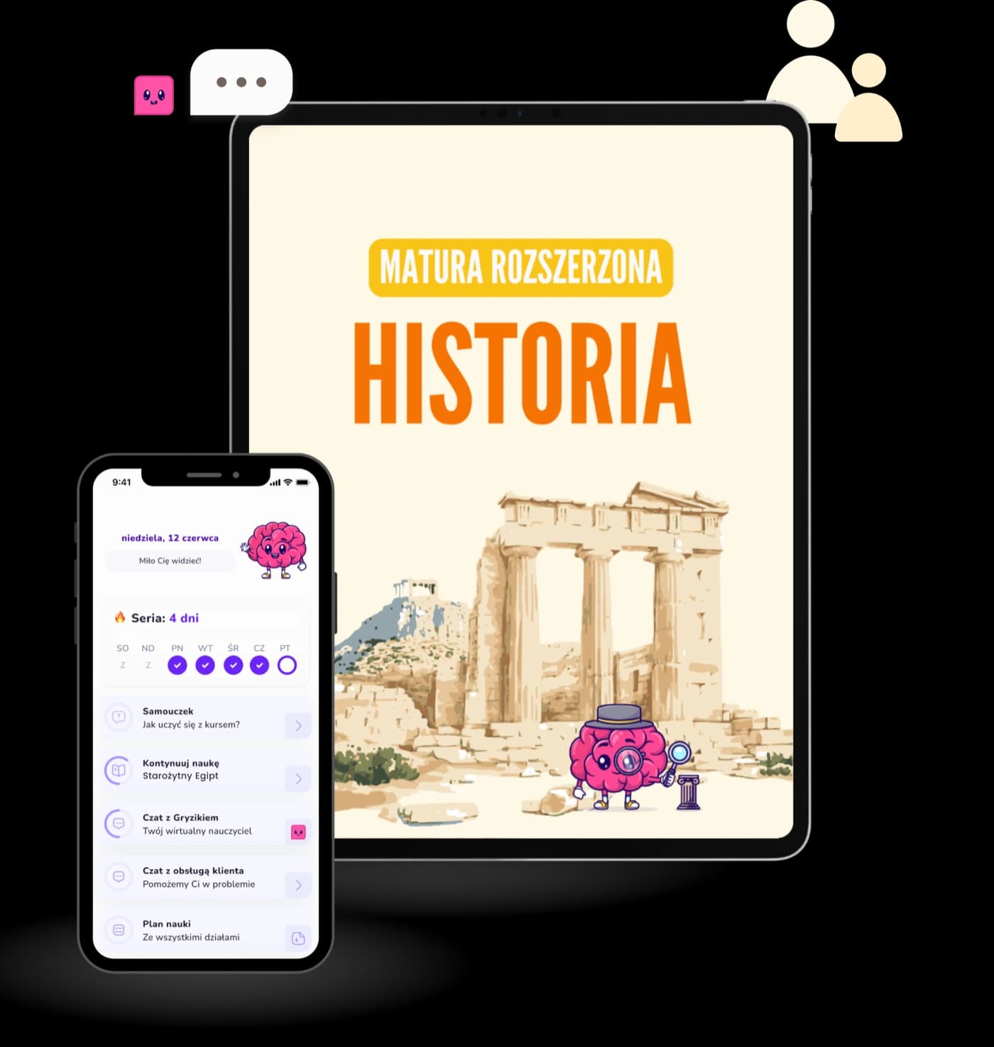 Matura rozszerzona z historii w aplikacji Nauka Gryzie