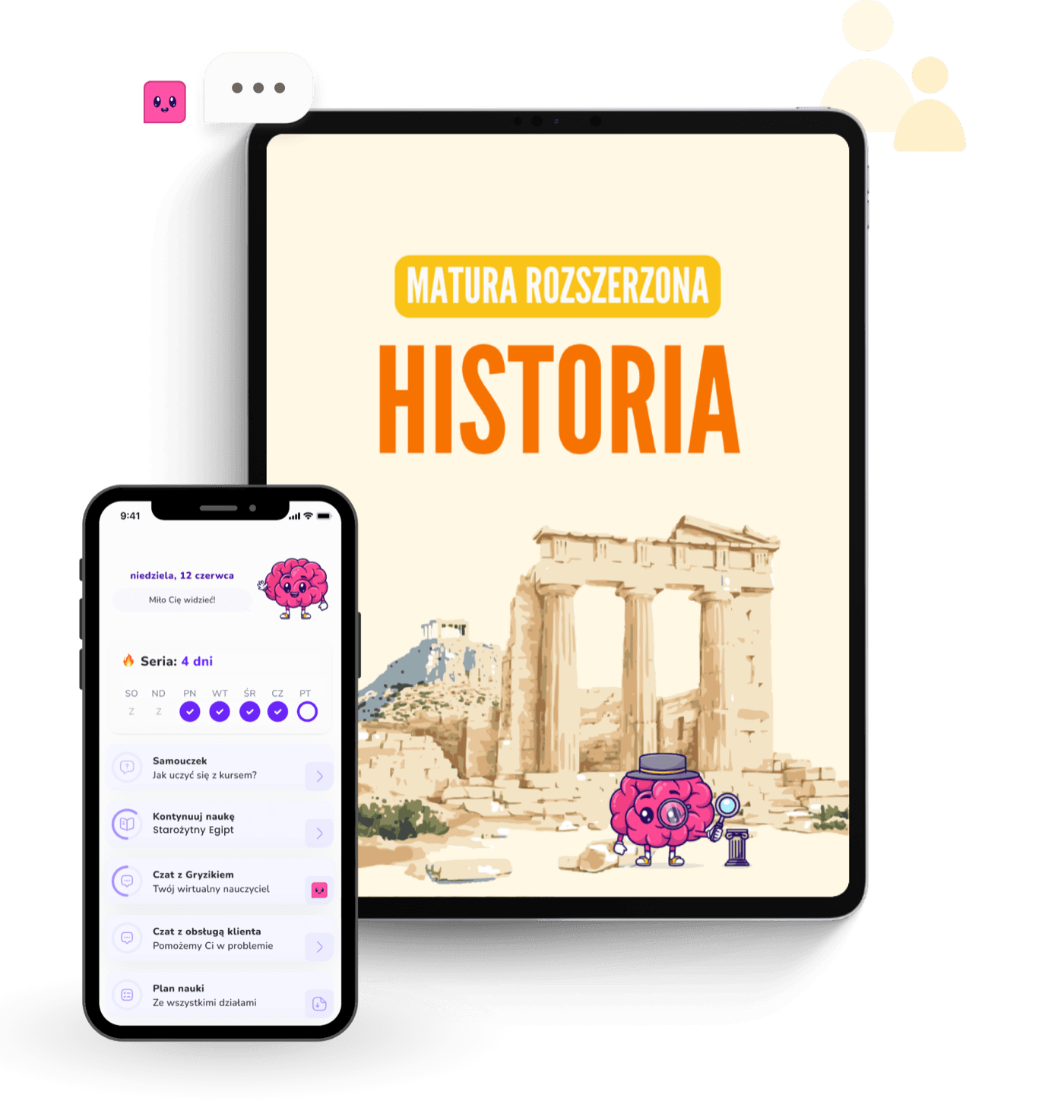 Matura rozszerzona z historii – aplikacja Nauka Gryzie