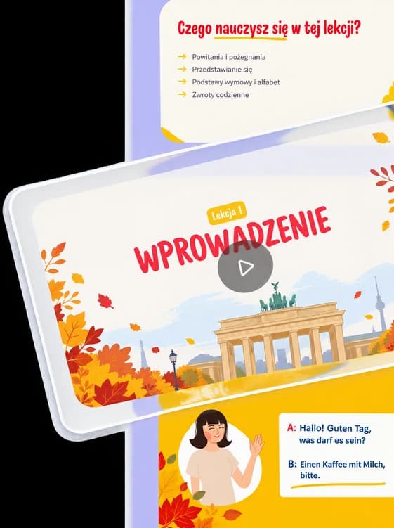 Lekcja wideo w aplikacji