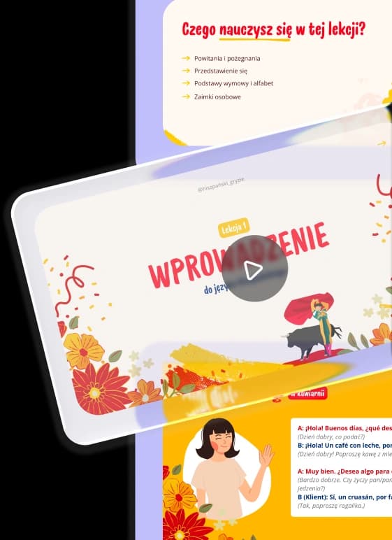 Lekcja wideo w aplikacji